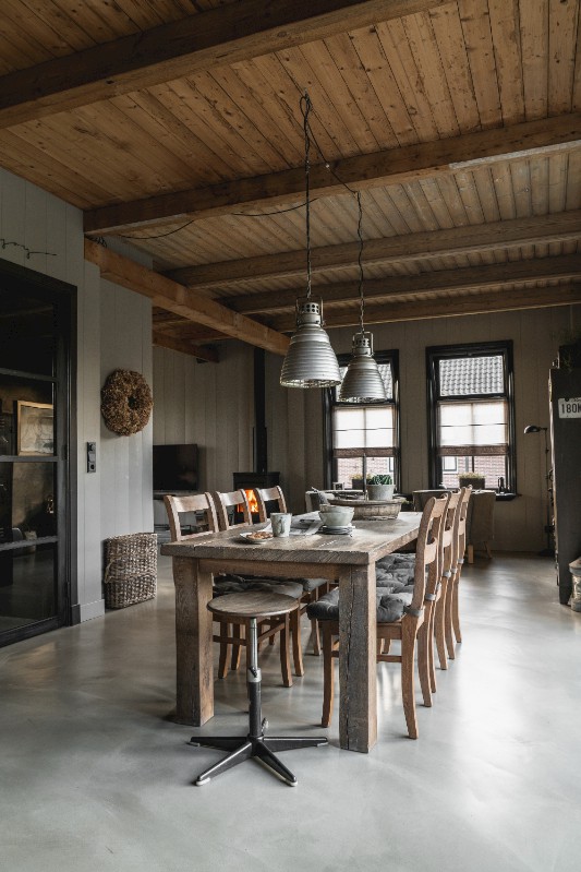 Vloerverwarming met gietvloer in huis in Den Haag